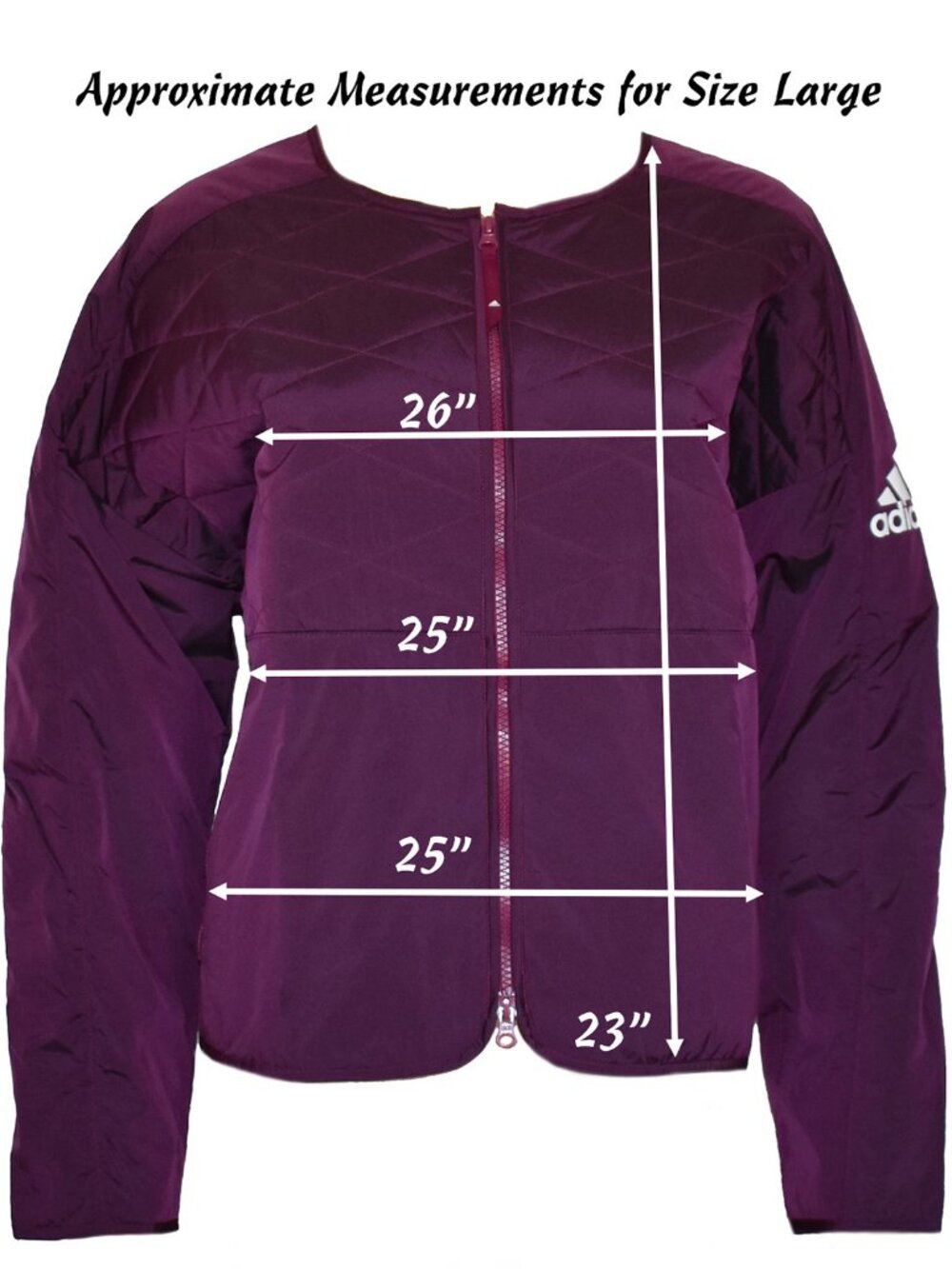 Adidas Women’s Jacket ZNE Padded Softshell Sport Windbreaker Diamond Quilt - Picture 8 of 8